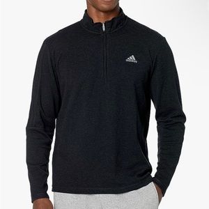 Adidas Men's 3-Stripes Recycled Polyester Quarter Zip Pullover